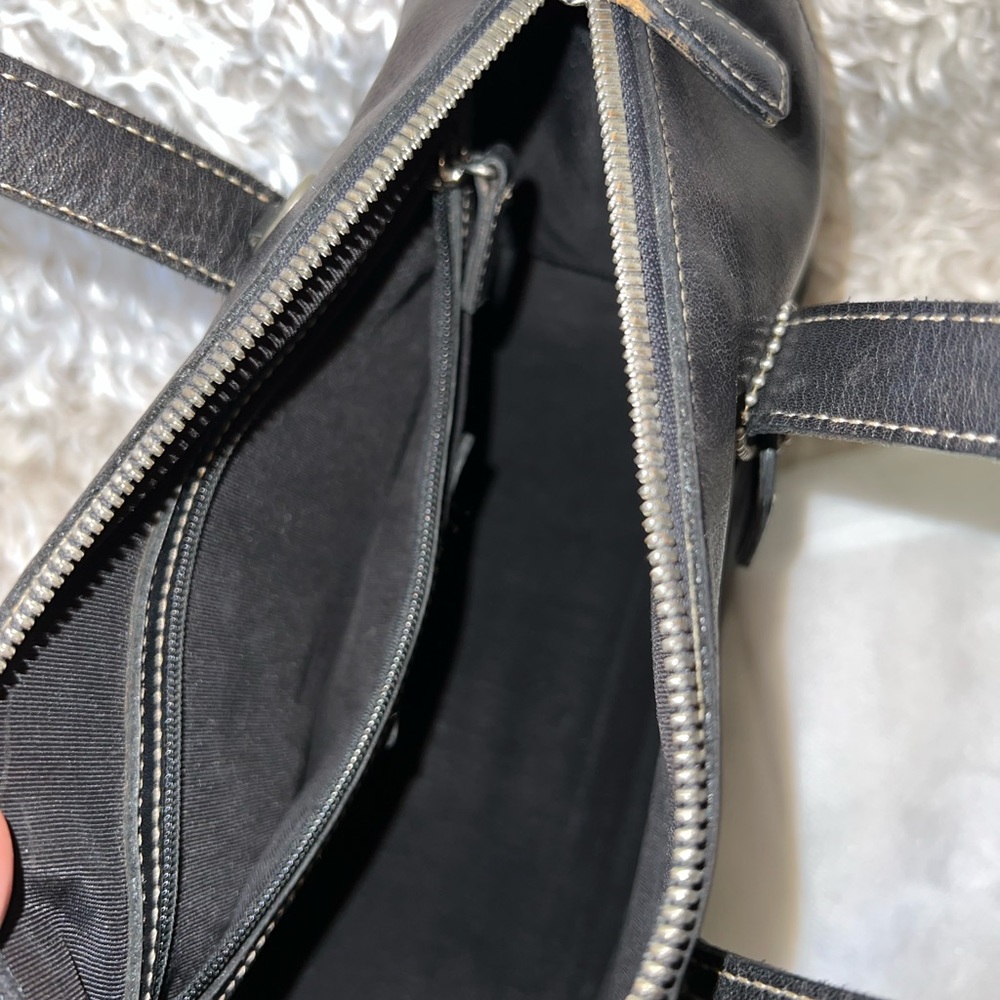 Coach Black Leather Handbag - Picture 7 of 15